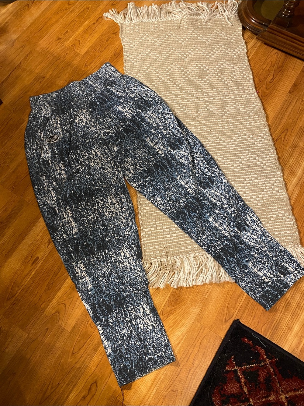 Otomix Sport Blue Marble-Print Men’s Jogger Pants L